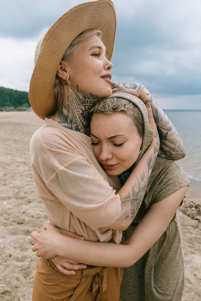 Women Hugging Each Other